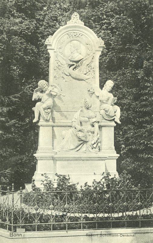 Robert Schumann Memorial, Bonn, Germany (b/w photo) 作者 德国摄影师