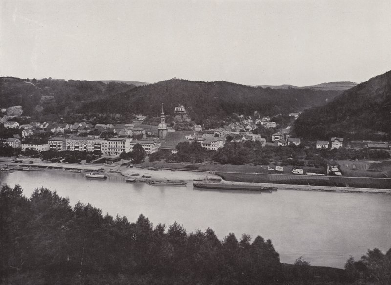 Schandau (b/w photo) 作者 德国摄影师