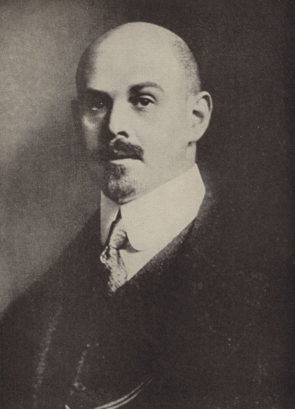 德国工业家和政治家Walther Rathenau（黑白照片）。 作者 德国摄影师