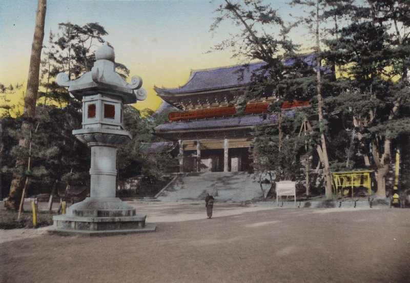 日本，约 1912 年：中国佛教寺院，日本最具影响力的教派之一（照片） 作者 摄影师 日本人