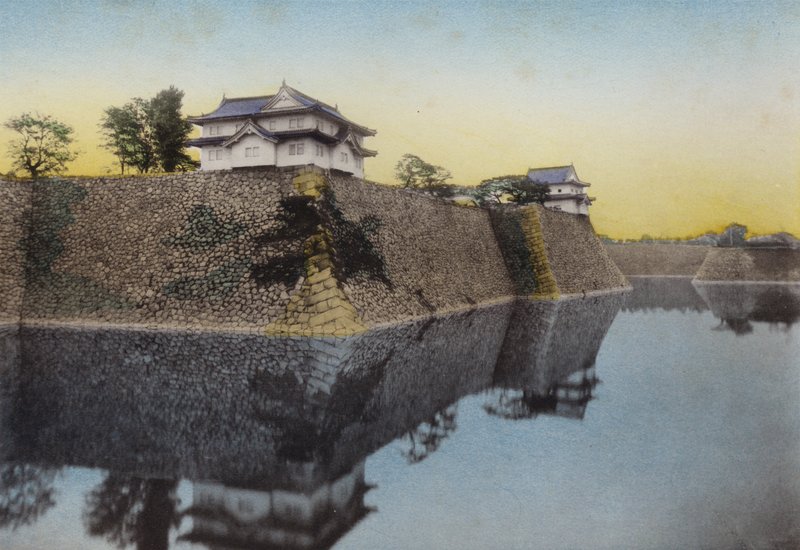 日本，约1912年。秀吉在1583年建造的大阪城（照片）。 作者 摄影师 日本人