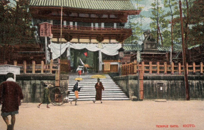 日本京都寺门（照片） 作者 摄影师 日本人