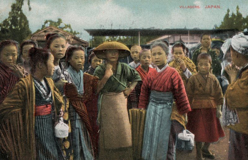 日本的村民（照片） 作者 摄影师 日本人
