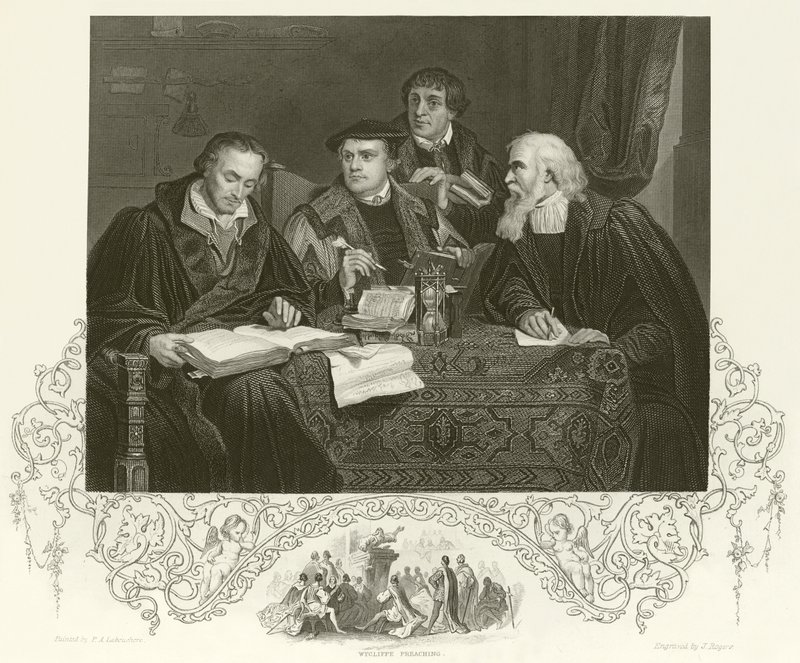 Luther，Melancthon，Pomeranus和Cruciger 作者 皮埃尔·安托万·拉布谢尔（Pierre Antoine Labouchere）