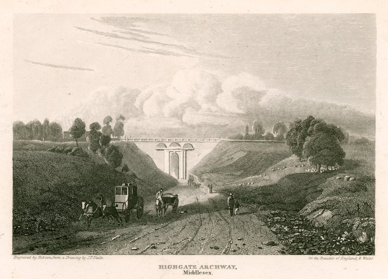 Highgate Archway，米德尔塞克斯 作者 彼得·詹斯（Pieter Jansz）。流苏