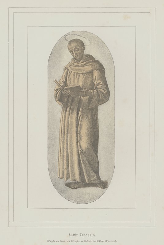 St Francis of Assisi (litho) 作者 彼得罗（之后）佩鲁吉诺