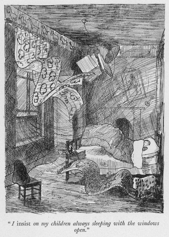 "我坚持让我的孩子们总是开着窗户睡觉"（Litho）。 作者 蓬