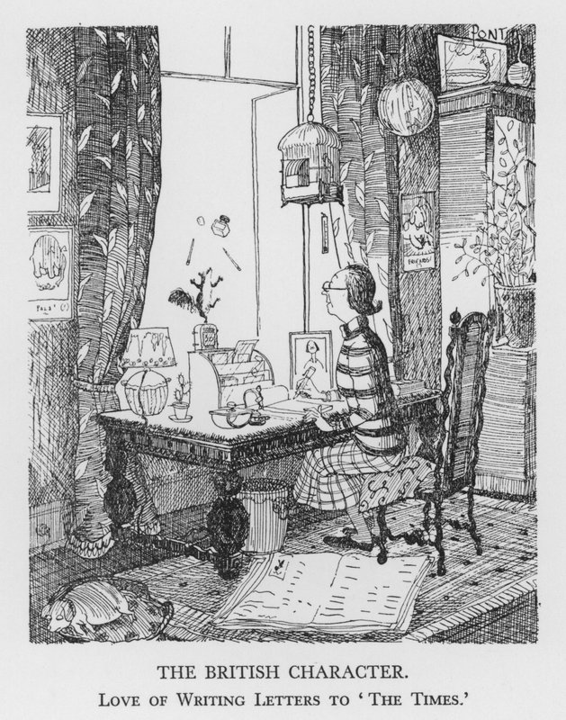 英国人的性格，喜欢给《泰晤士报》写信（平版）。 作者 蓬