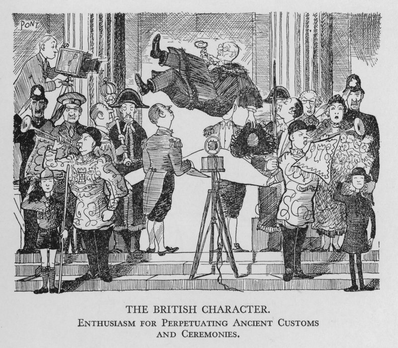 The British character; enthusiasm for perpetuating ancient customs and ceremonies (litho) 作者 蓬
