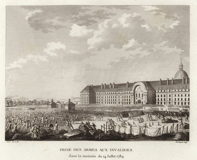 在巴黎荣军院（Les Invalides）举起武器 作者 普里尔