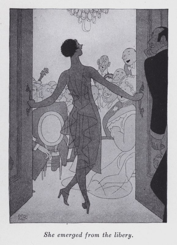 Anita Loos 为“但绅士嫁给黑发”的插图（石版画） 作者 拉尔夫·巴顿