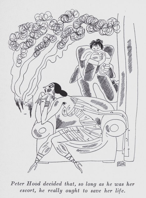 安尼塔-卢斯为 "但绅士们会娶黑发女郎 "所作的插图（平版）。 作者 拉尔夫·巴顿