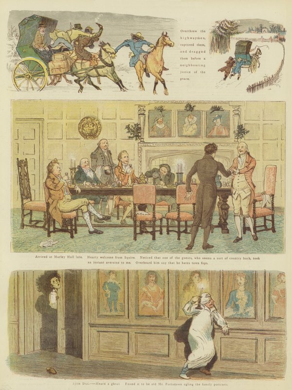 Carlyon先生的圣诞节（chromolitho） 作者 伦道夫·卡尔德科特