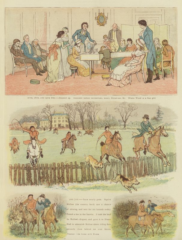 Carlyon先生的圣诞节（chromolitho） 作者 伦道夫·卡尔德科特