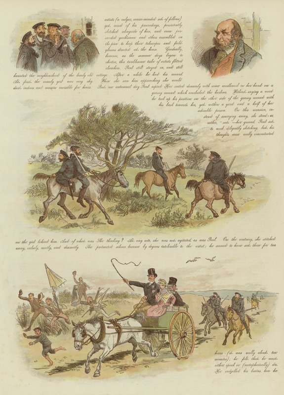 保罗和弗吉尼亚，或最后走私者（chromolitho） 作者 伦道夫·卡尔德科特