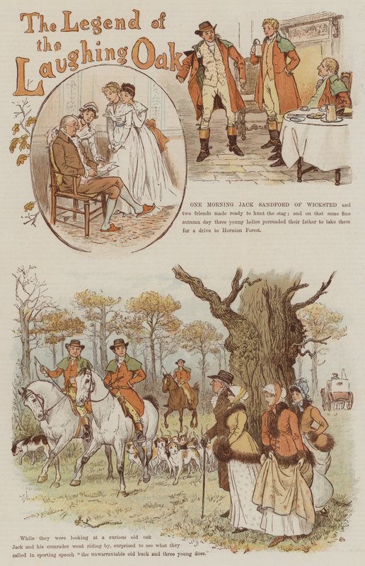 笑橡树传奇（chromolitho） 作者 伦道夫·卡尔德科特