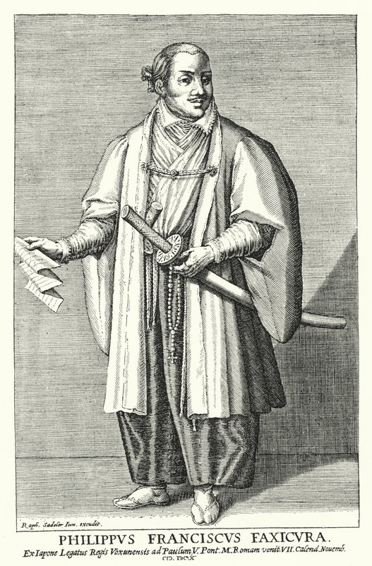 1615年，日本驻教皇大使Hasekura Tsunenaga 作者 拉斐尔一世在撒德勒之后