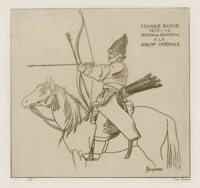 巴什基尔人哥萨克，1813-1814 作者 拉斐尔·雅克敏（Raphael Jacquemin）