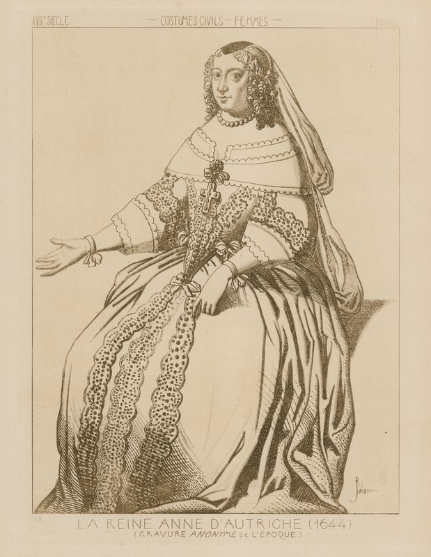 奥地利女王安妮，1644年 作者 拉斐尔·雅克敏（Raphael Jacquemin）