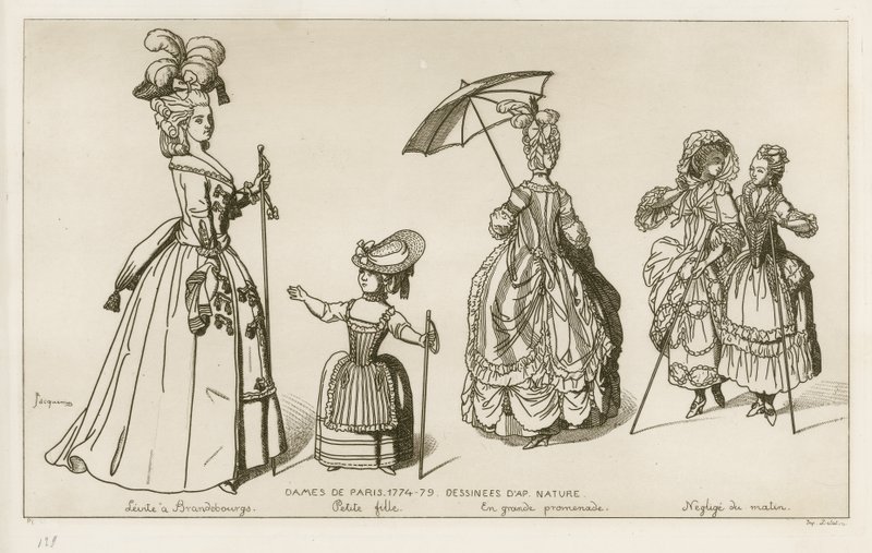 巴黎女性，1774-79 作者 拉斐尔·雅克敏（Raphael Jacquemin）