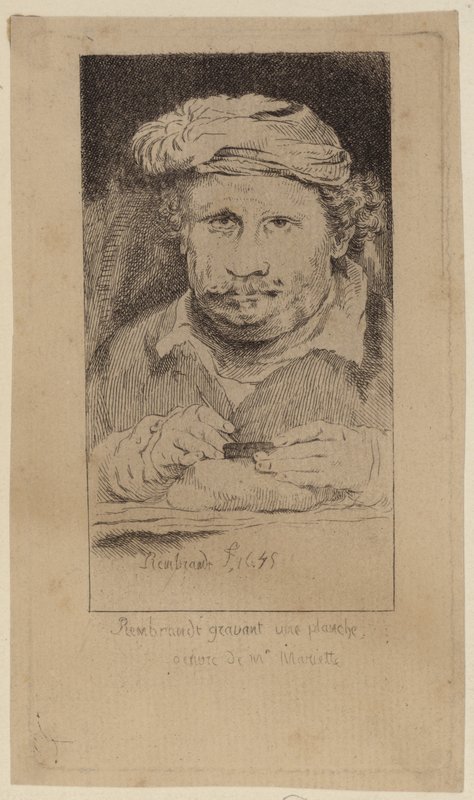 Rembrandt 1645在玛丽埃特收藏中的自我portarit 作者 伦勃朗·范·赖恩