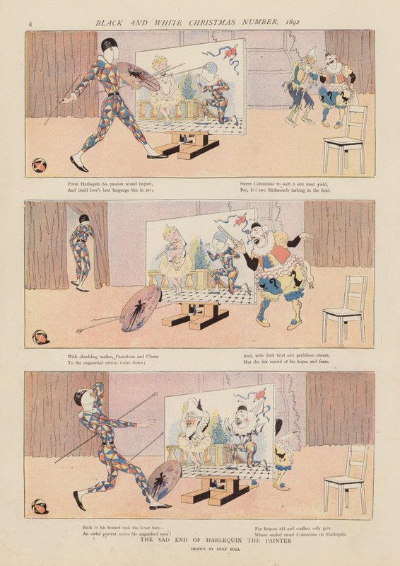 画家哈莱金的悲惨结局（彩色石印版） 作者 雷内·布尔