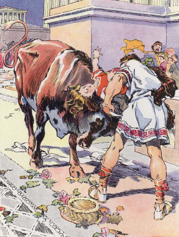 Une Petite Athenienne du Siecle de Pericles (colour litho) 作者 雷内·文森特