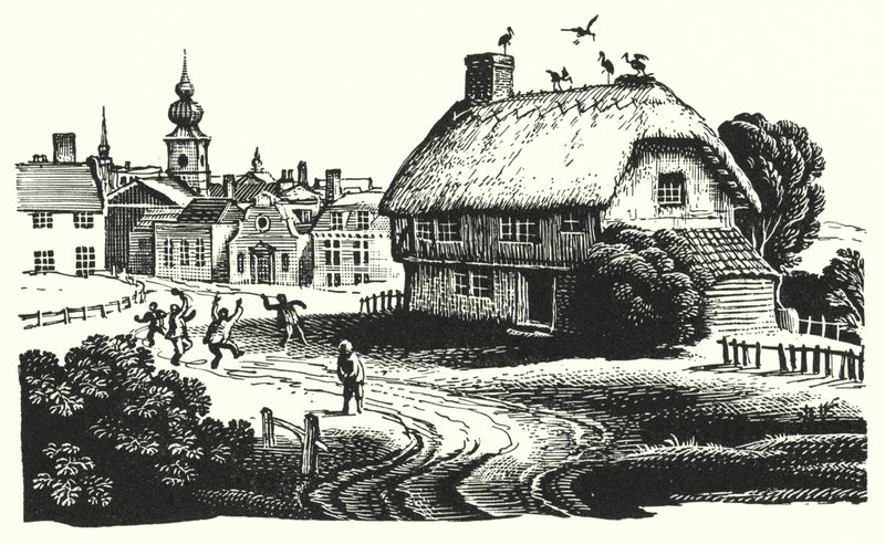 Hans Christian Andersen: The Storks (litho) 作者 雷克斯（后）惠斯勒