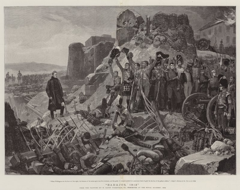 巴达霍斯，1812年 作者 理查德·卡顿·伍德维尔初级