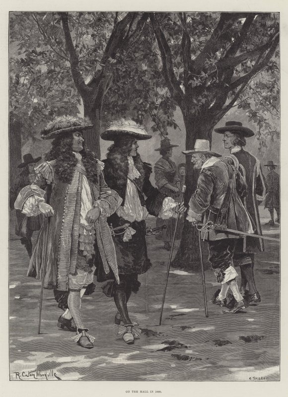 在1660年的购物中心 作者 理查德·卡顿·伍德维尔初级