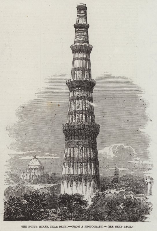 德里附近的Kotub Minar 作者 理查德·普里恩·利奇
