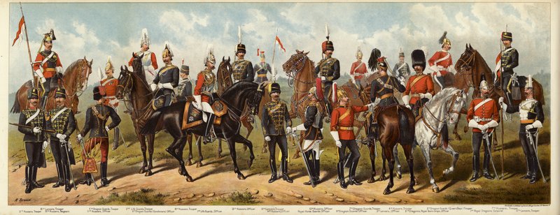 我们的英国骑兵，1890年 作者 理查德·辛金