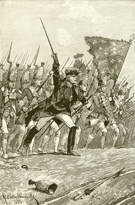Dettingen的George II 作者 理查德·卡顿·伍德维尔初级