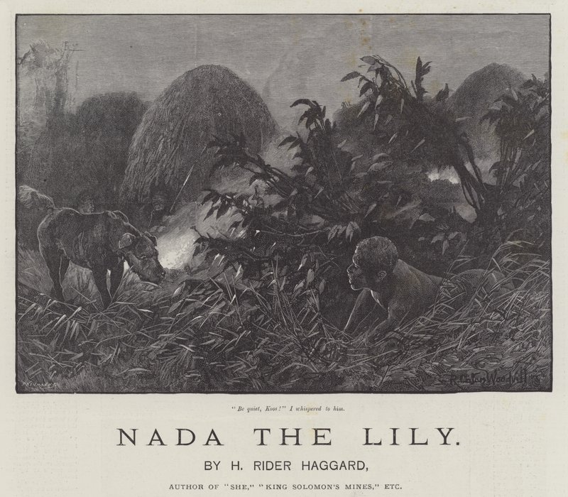 Nada the Lily，作者是H Rider Haggard 作者 理查德·卡顿·伍德维尔初级