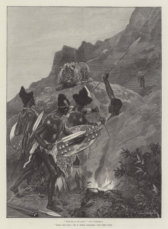 Nada the Lily，作者是H Rider Haggard 作者 理查德·卡顿·伍德维尔初级