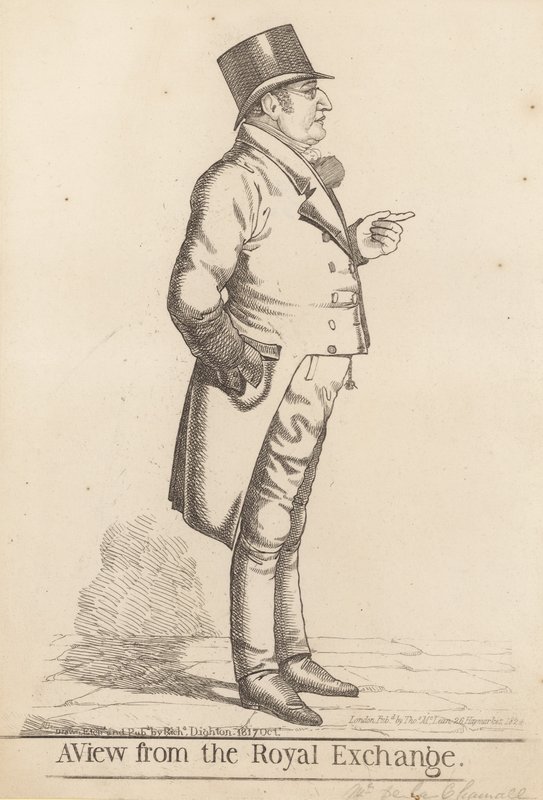 Lee La Chamette（1817年）; 1817年皇家交易所的景色 作者 理查德·邓顿