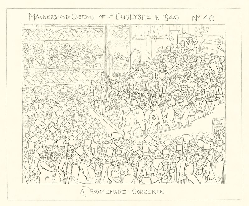 1849年，A Promenade音乐会 作者 理查德·道尔