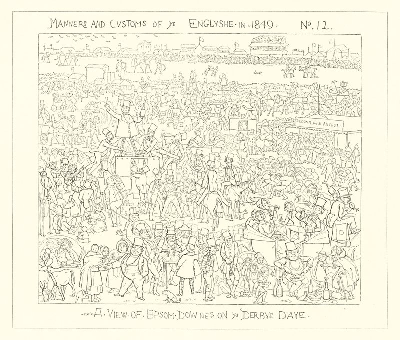 1849年，在德比日看到Epsom Downs 作者 理查德·道尔