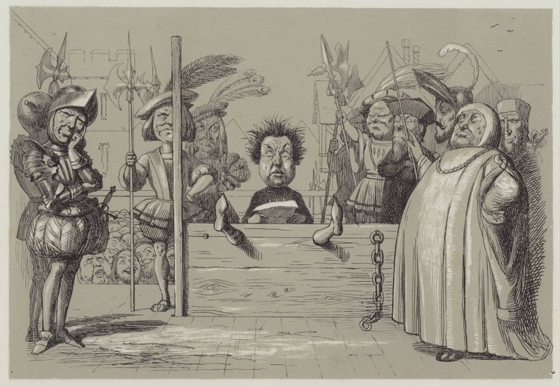 Perkin Warbeck读他的忏悔（aquatint） 作者 理查德·道尔
