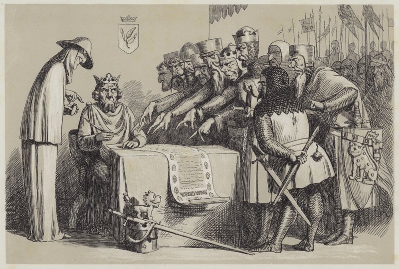 签署Magna Charta（aquatint） 作者 理查德·道尔