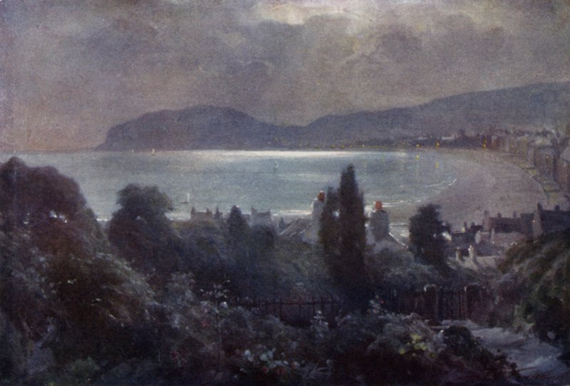 A Nocturne, Llandudno Bay (彩色平印) 作者 罗伯特（后）福勒