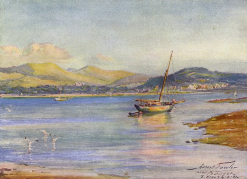 Near Bangor (colour litho) 作者 罗伯特（后）福勒