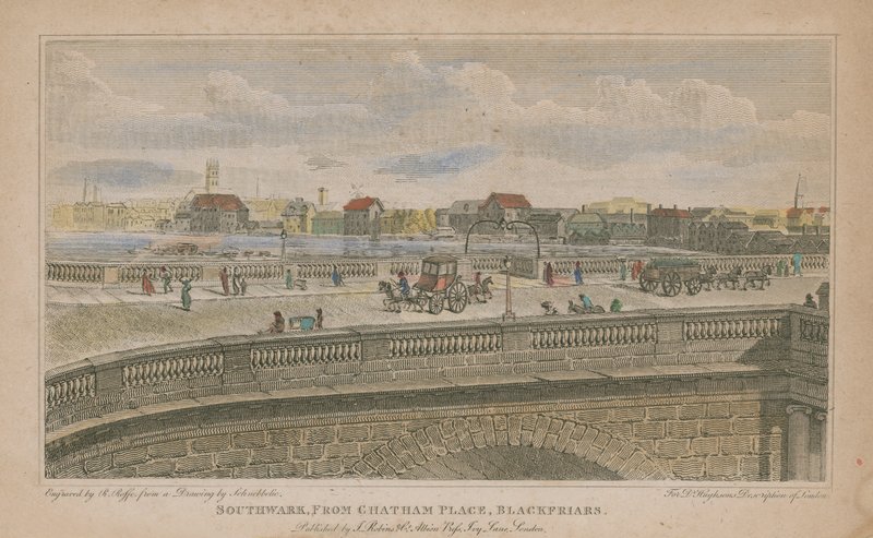 Southwark，来自Chatham Place，Blackfriars 作者 罗伯特·布莱默尔·施内伯贝利