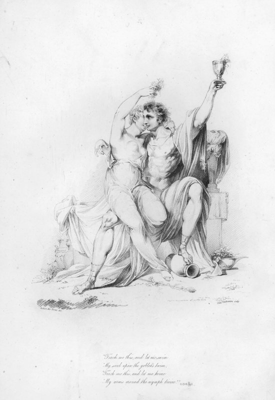 Anacreon, Ode LII (engraving) 作者 罗伯特·克尔（后）波特