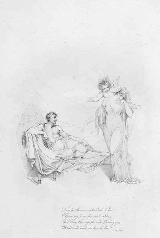 Anacreon, Ode XXXII (engraving) 作者 罗伯特·克尔（后）波特