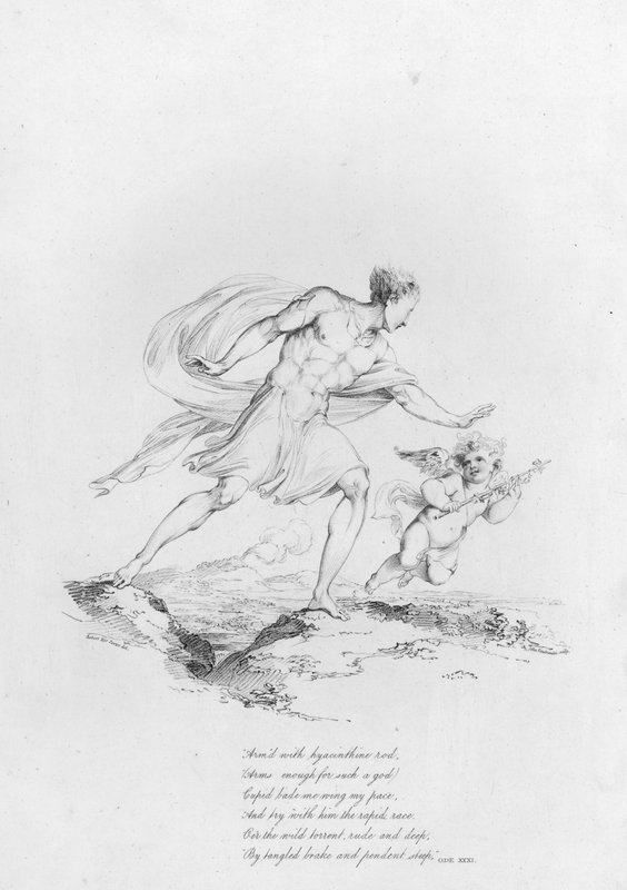 Anacreon, Ode XXXI (engraving) 作者 罗伯特·克尔（后）波特
