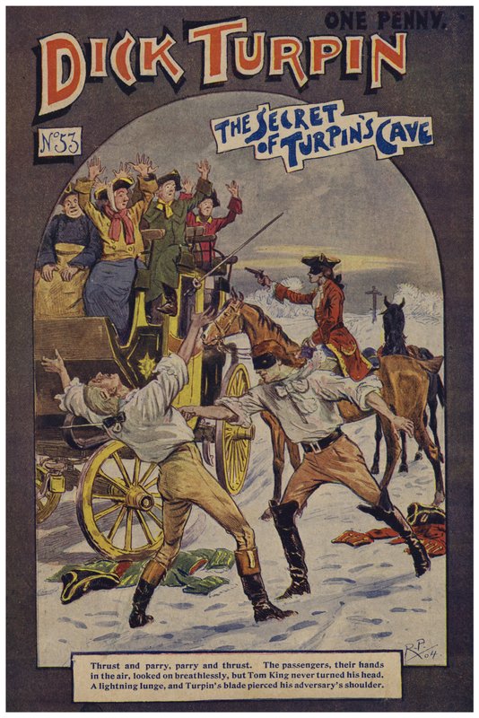 Dick Turpin（彩色石版画） 作者 罗伯特·普罗斯（Robert Prowse Jnr）