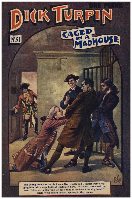 Dick Turpin（彩色石版画） 作者 罗伯特·普罗斯（Robert Prowse Jnr）