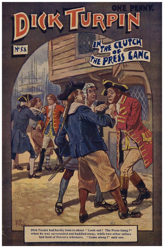 Dick Turpin（彩色石版画） 作者 罗伯特·普罗斯（Robert Prowse Jnr）