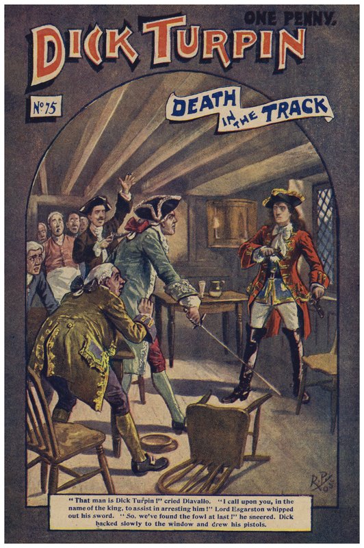 Dick Turpin (colour litho) 作者 罗伯特·普罗斯（Robert Prowse Jnr）
